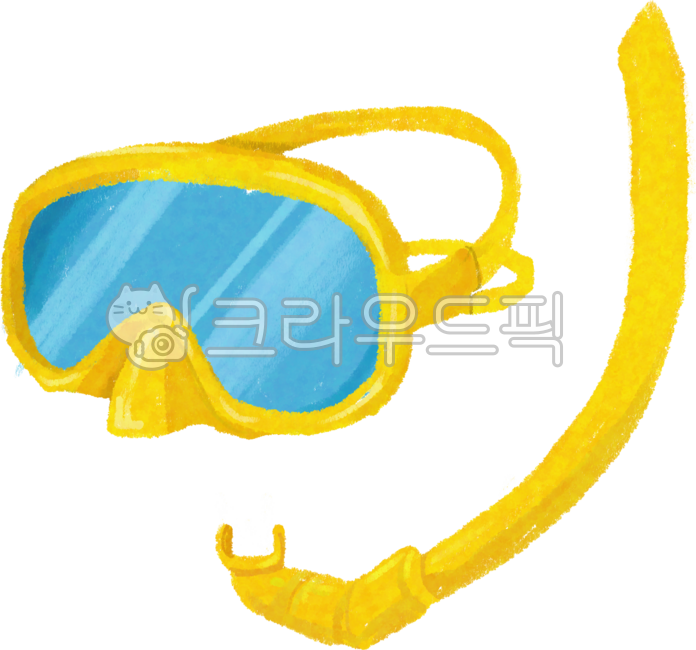 노랑,여름,여름일러스트,노랑일러스트,노란색,해수욕장,물놀이,수영,바다,여행,스노쿨링,노란스노쿨링,물안경,노란물안경,수영장