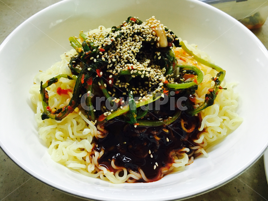 food,음식,비빔면,열무김치,라면,냉면,누들,noodle