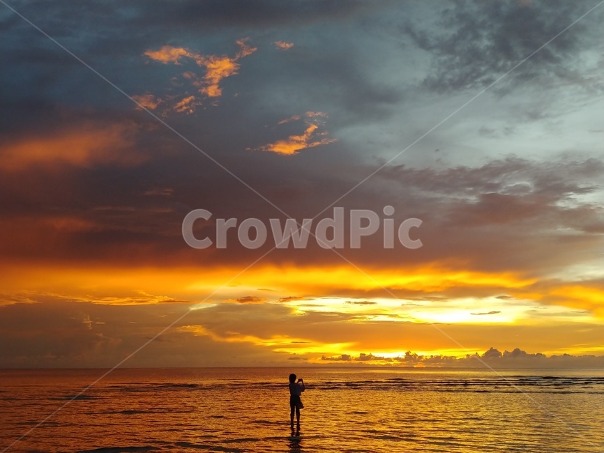 nature,일몰,sky,sunset,바다