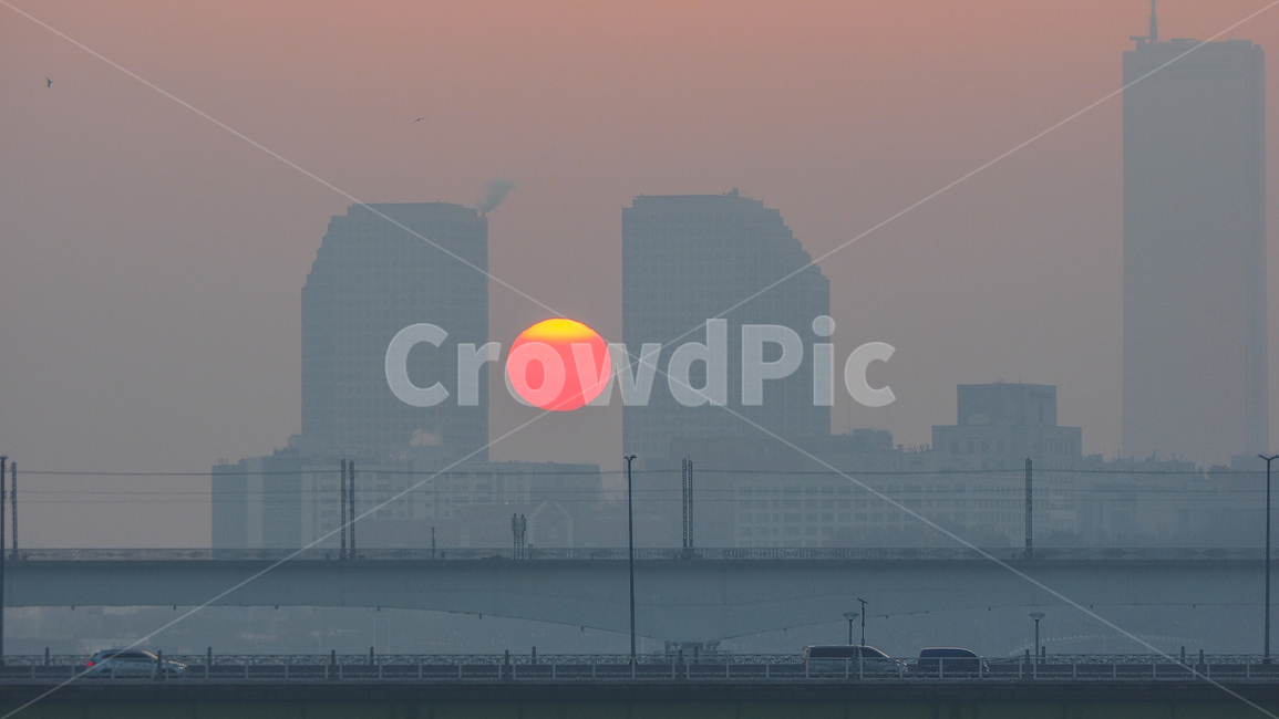 일출,쌍둥이빌딩,태양,여의도,한강,양화대교,도시,풍경,city,landscape,한국도시풍경,한국도시경관,korea cityscape,nature,자연
