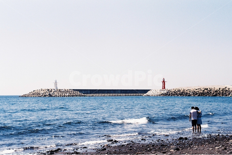 바다,sea,beach,가족여행,잔잔한파도