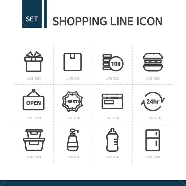 선물상자,햄버거,동전,신용카드,젖병,냉장고,아이콘,픽토그램,라인아이콘,심플아이콘,쇼핑,shopping,그래픽,일러스트레이션,graphic,illustration,아이콘,icon