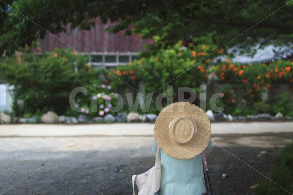능수화,감성,뒷모습,모자,사진,사람,인물,인간,human,person,여행,휴가,traveling,vacation,trip