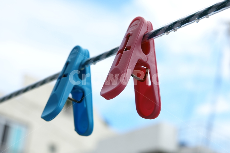 빨래집게,빨래,하늘,세탁,빨래줄,맑음,사물,물건,오브젝트,thing,object,matter