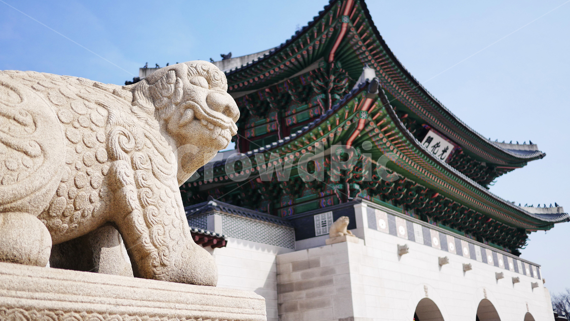 경복궁,광화문,해치,해태,석상,정문,고궁,전통,건축물,잡상,지붕,한국전통,한국문화,korean traditional,korean culture