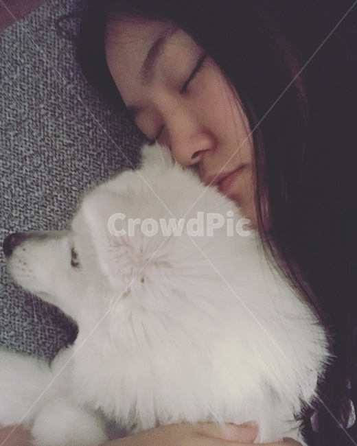 강아지,여자,스피츠,dog,girl