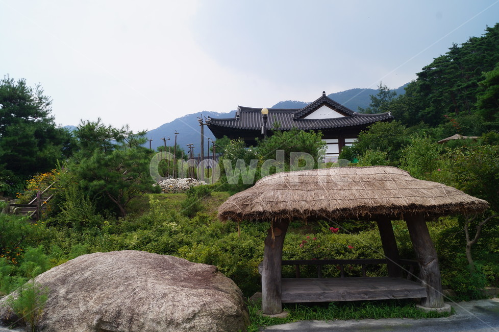 정자,풍경,쉼터,혼불문학관,초가정자,한국전통,한국문화,korean traditional,korean culture,건축물,건물외관,exterior,building,structure,architecture,construction