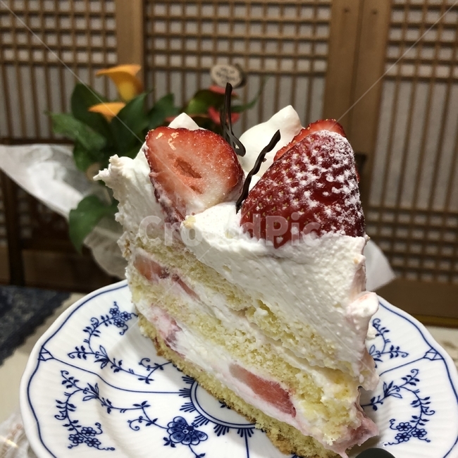 딸기,딸기케이크,조각케이크,케이크,디저트,후식,접시,꽃,창호지문,strawberry,strawberryshortcake,cake,dessert,dishes,paperwindow