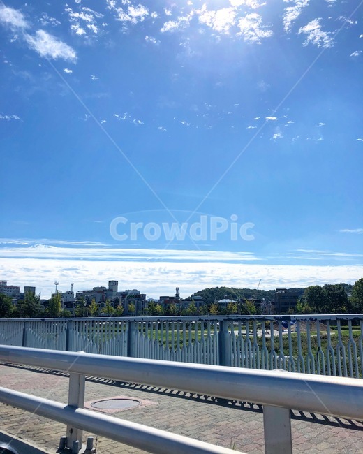 하늘,푸른,자연,풍경,구름,특이한구름,자연,풍경,nature,landscape,railing,난간