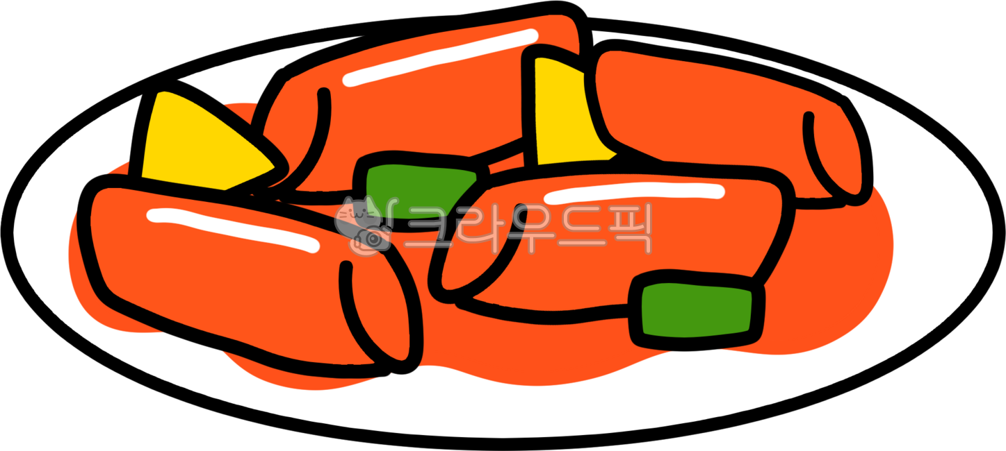 Tteokbokki,tteokbokki illustration,snacks,snack illustration,food illustration