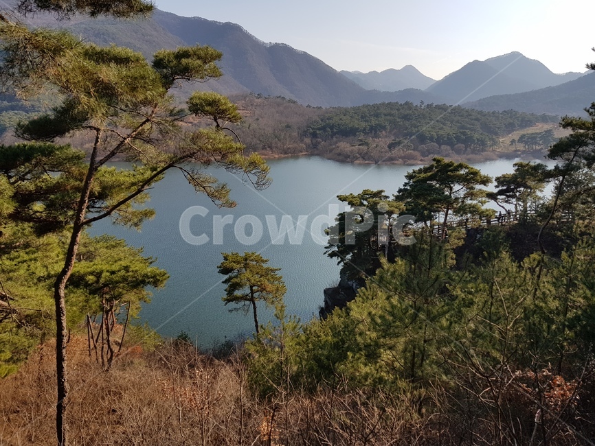 자연,호수,저수지,강,단풍