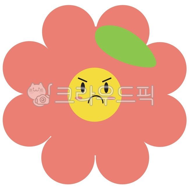 Flower character,cute character,emotion character,dissatisfaction,excitement,dissatisfied character,anger,emotion,emotion expression,expression emoticon,discomfort,complaint character,quarrel,angry,fight,protest,argument,complaint,annoya