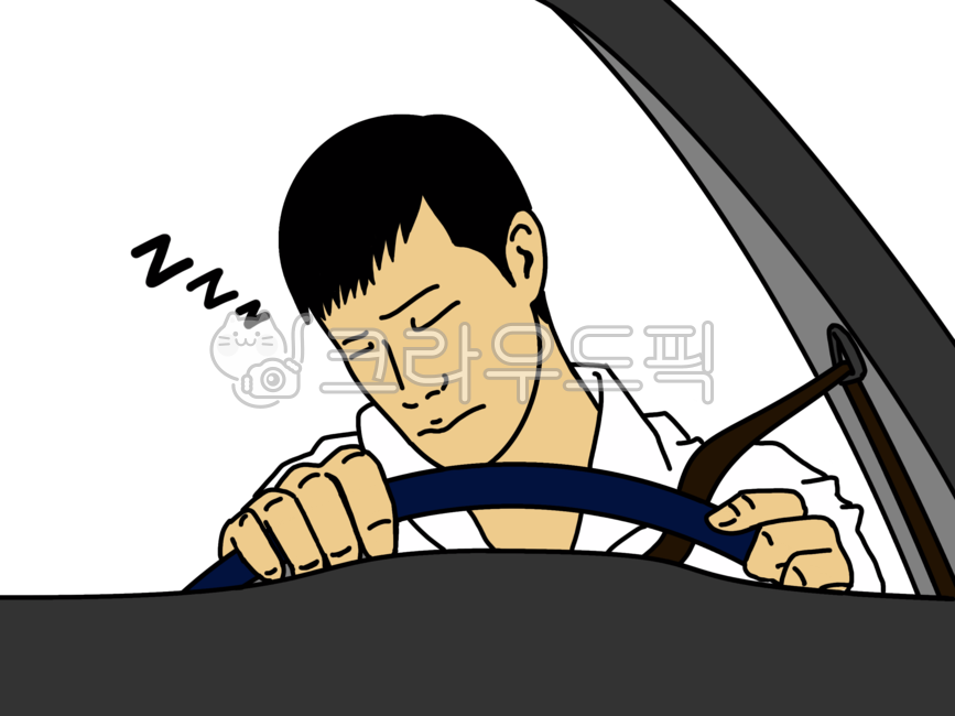 drowsy driving,Spring fever,drowsiness,Drowsy illustration,safety belt,starvation,driver,person,man,drive,Drowsy driving illustration
