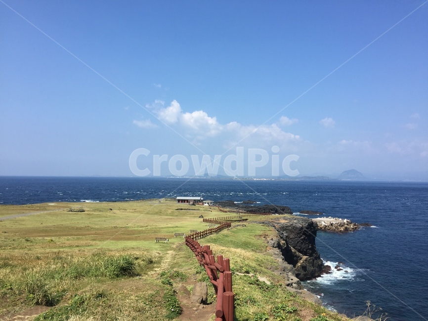 outdoors,옥외,land,shoreline,자연,nature,해안선,ocean,바다,sea,물,water,대양,promontory,coast,연안,제주도,대한민국,korea