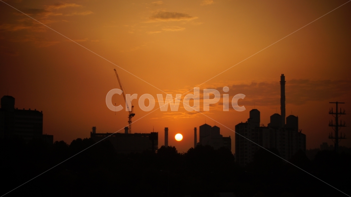 도심,노을,산업화,하늘,태양,도시,풍경,city,landscape,한국도시풍경,한국도시경관,korea cityscape,실루엣,그림자,silhouette,shadow,sunlight,햇빛