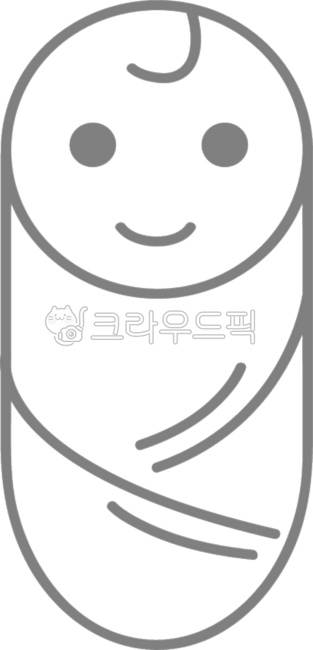 Line drawing,logo,icon,baby,swaddle,newborn,baby