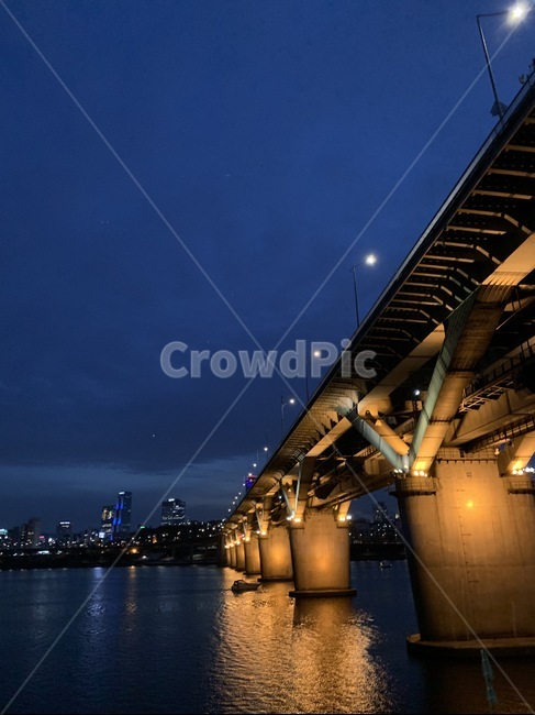 한강,다리,한강다리,bridge,밤