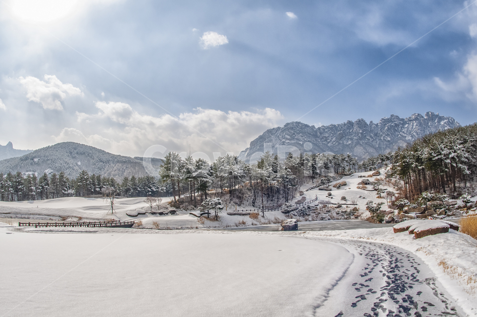 설악산,울산바위,골프장,델피노cc,설경,흰눈,겨울,계절,winter,season,자연,풍경,nature,landscape