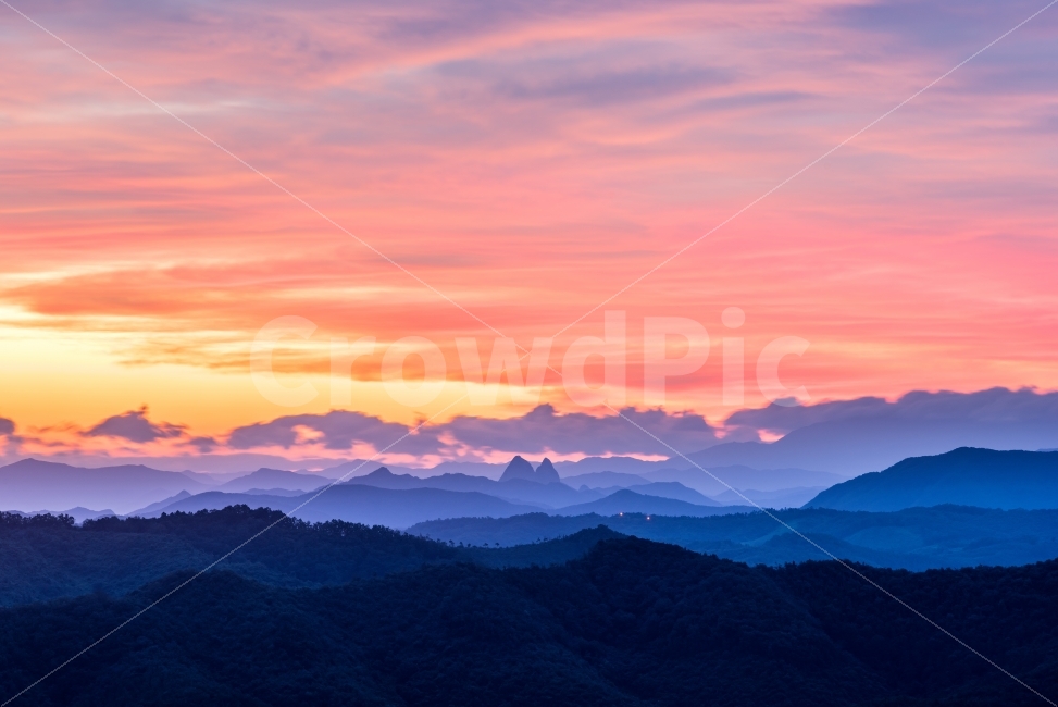 임실국사봉,산그리메,투구봉,국사봉여명,일출,landscape,sunset,자연,풍경,nature,landscape,mountain,산,outdoors,옥외,mountain range,산맥