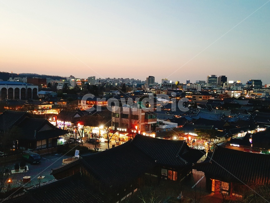 한옥마을,전주,야경,풍경,경치,밤,불빛