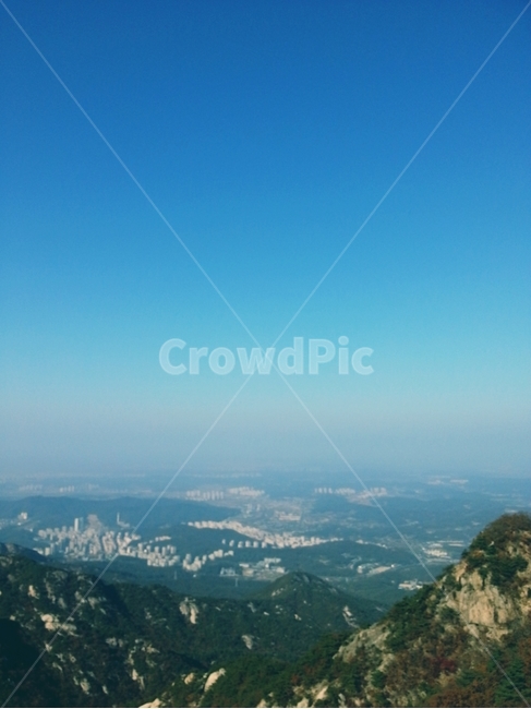 북한산,서울,정상,날씨좋음,배경