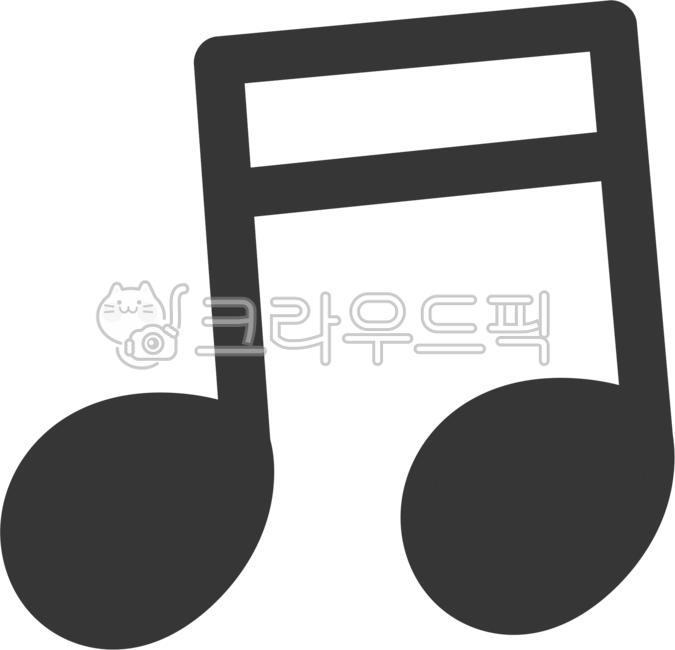 사분음표, 16분음표, 노래음표, 음표, 음표기호, 사진,이미지,일러스트,캘리그라피 - NOAHL작가