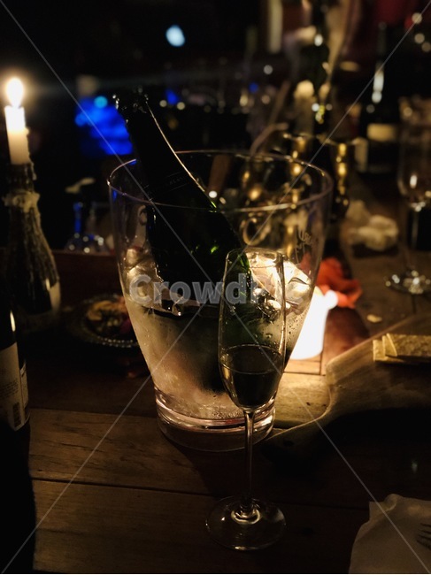 삼페인,술,병,빛,잔,삼페인잔,얼음,불,술,주류,alcohol