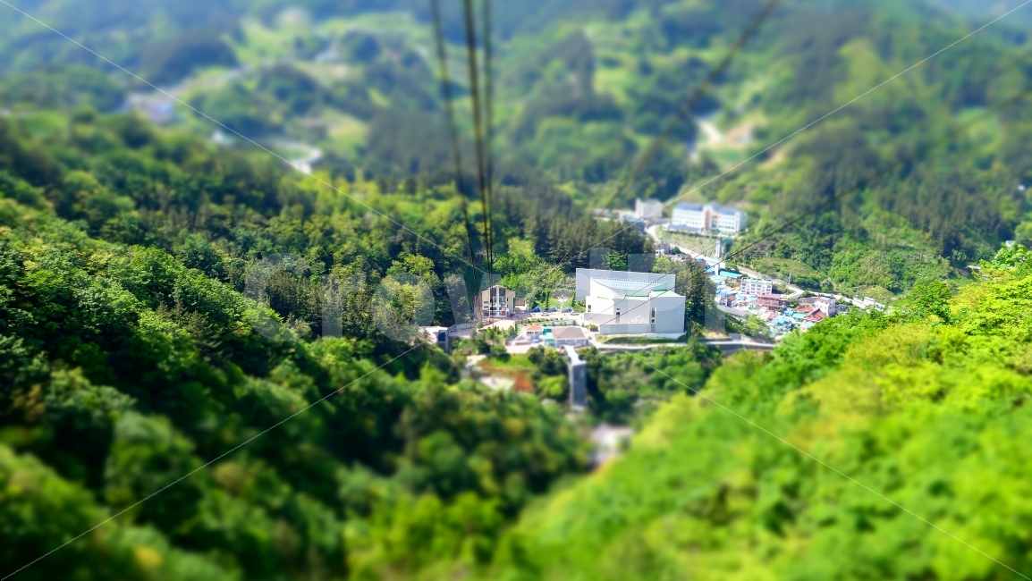Dokdo Observatory Cable Car,Dodong downtown,cable car,Dodong,Ulleungdo