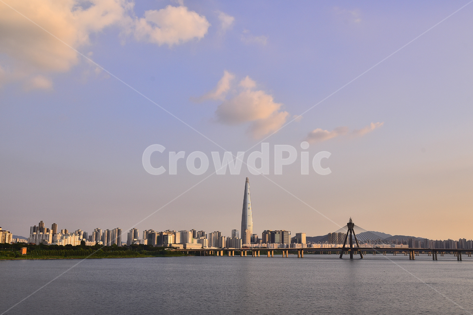 한강다리,올림픽대교,아파트촌,대교,landscape,다리,bridge,연결,석양,풍경,해질무렵,sunset,서울,seoul,배경,바탕,백그라운드,background,건물,건축물,구름,낭만