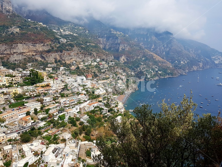Mediterranean,Neapolitan,ocean,Panoramic view of Naples,Italy,Naples Port,water,europe,oversea