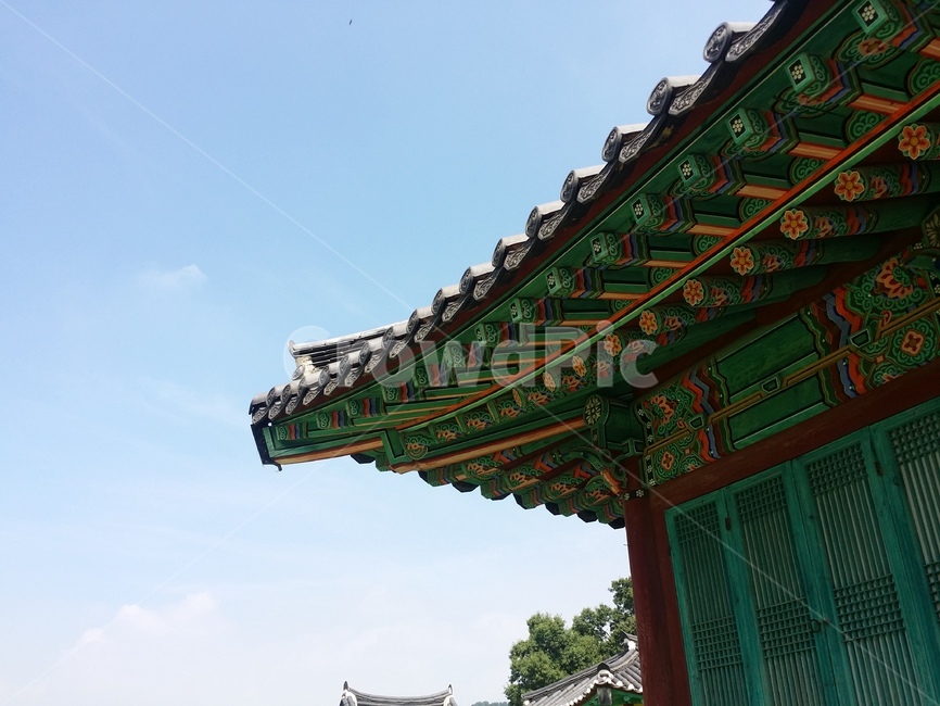 하늘,전통,한옥,단청,전통가옥,한국전통,korea,야외,tradition
