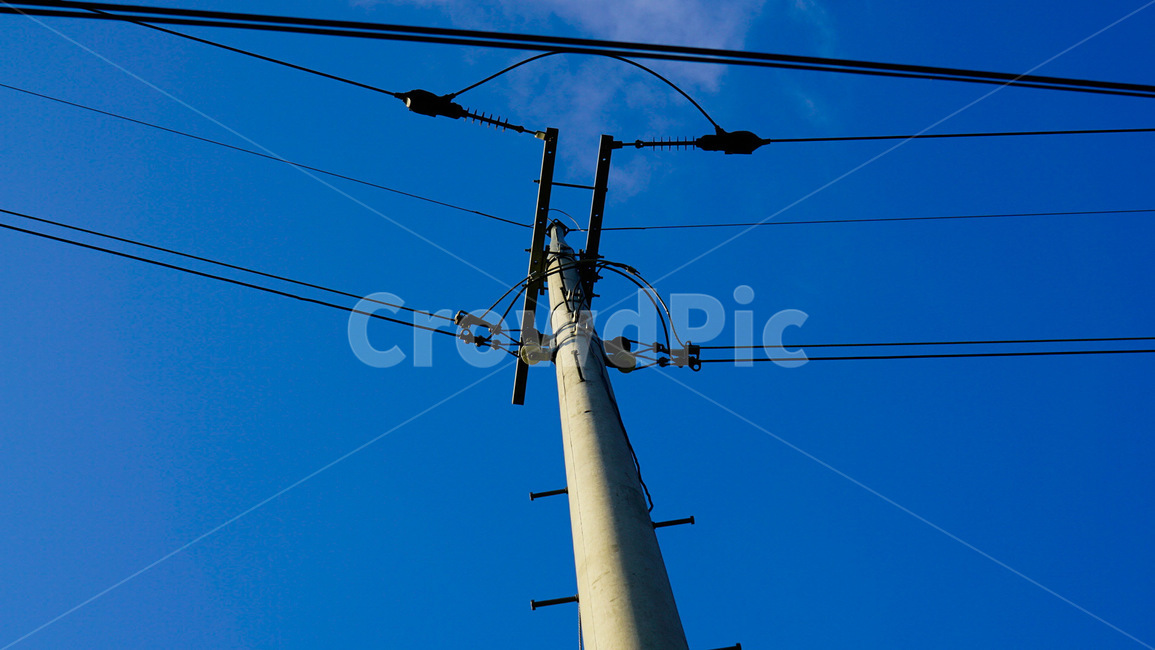 전봇대,하늘,파란색,구름,맑음,산업,industry,industrial,에너지산업,energy industry,utility pole,전신주