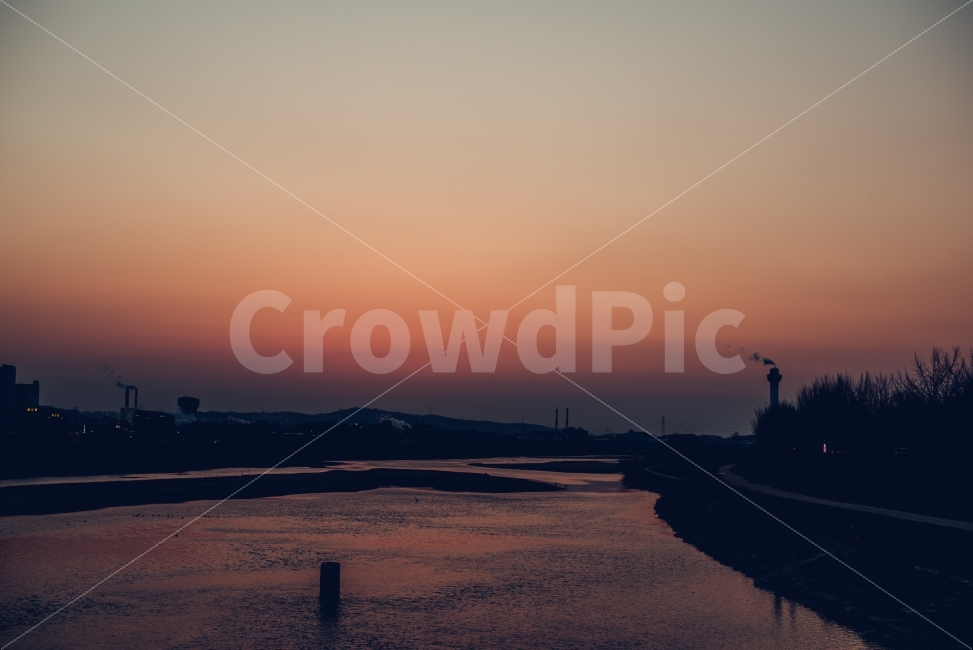 오후,해질녘,노을,초저녁,곡교천,자연,풍경,nature,landscape,산업,industry,industrial,제조업,manufacturing business,manufacturing industry