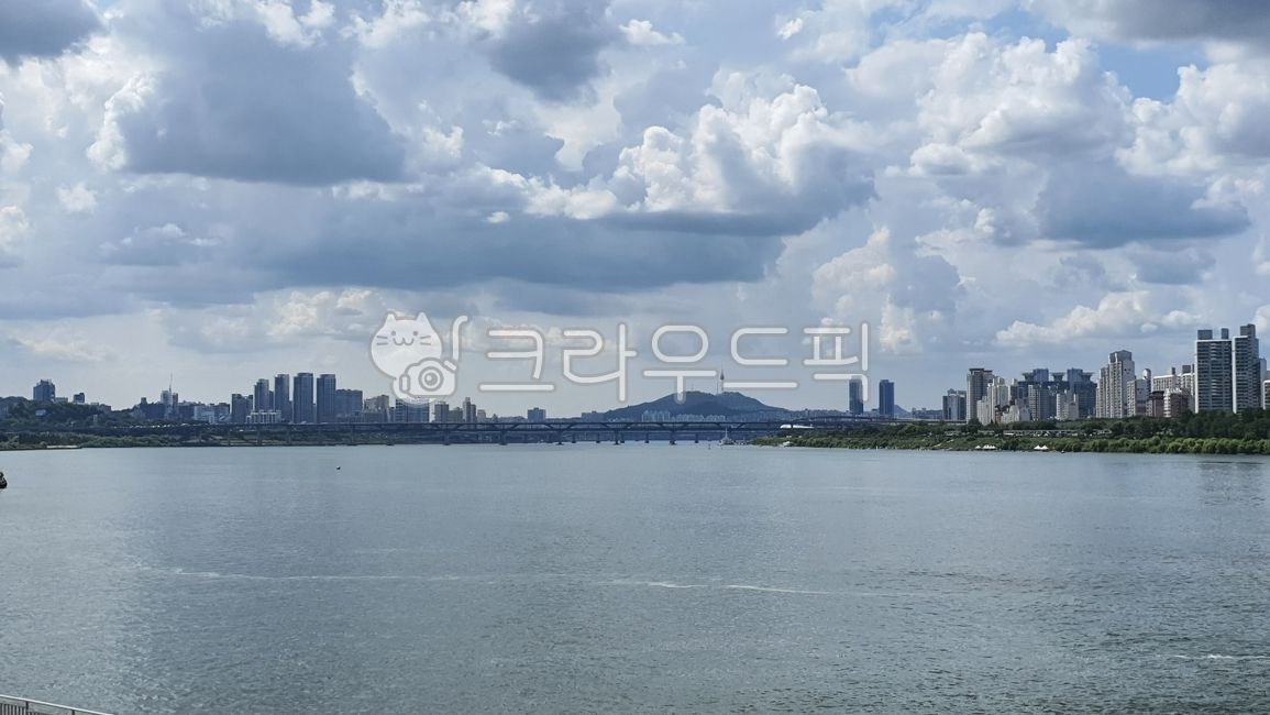 한강,한강공원,강,구름,하늘,서울