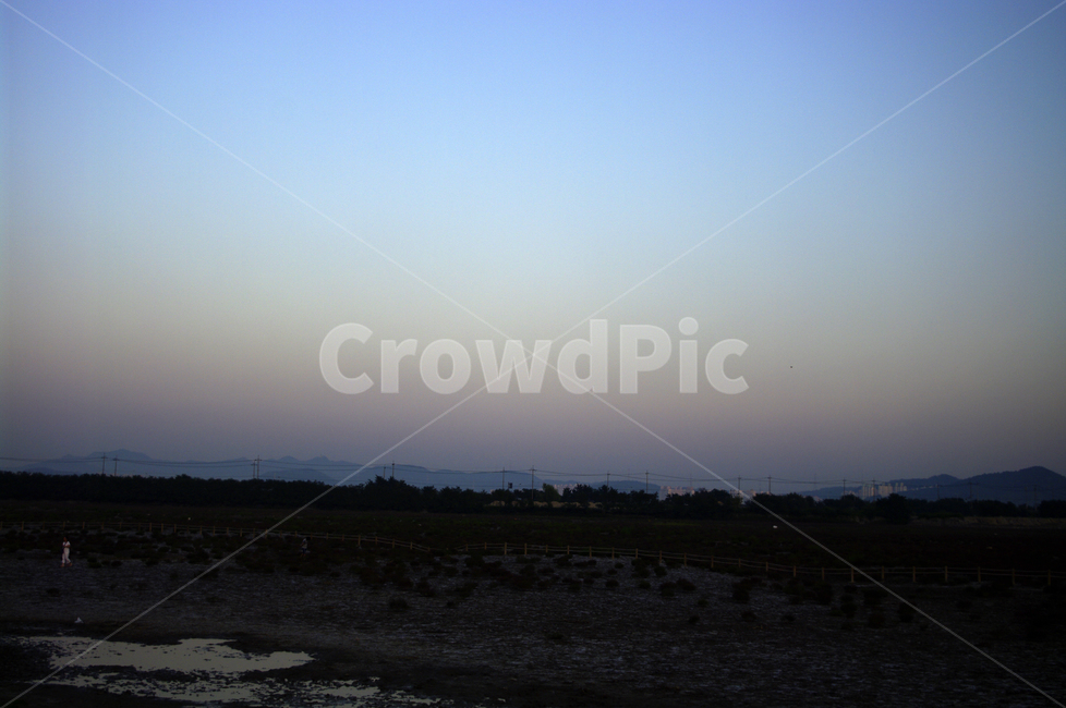 노을,하늘,풍경,sky,갯벌,자연,풍경,nature,landscape,outdoors,옥외
