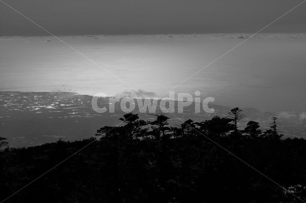 한라산,자연,백록담,일출,국립공원