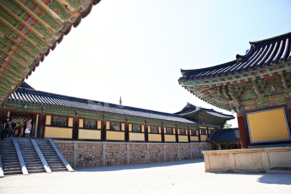 경주,불국사,절,사찰,국보,보물,전통,기와집,여름,집,한옥