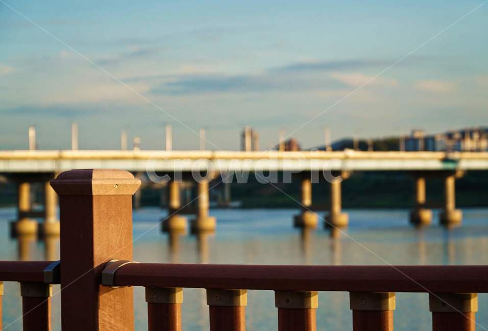 한강,대교,노을빛,푸른색,잔잔함,river