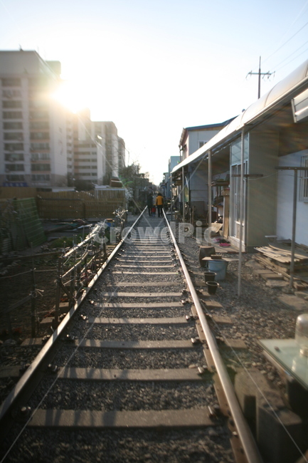 군산,철길,풍경,맑음,겨울,기찻길,railway,철도,rail,레일,transportation,교통