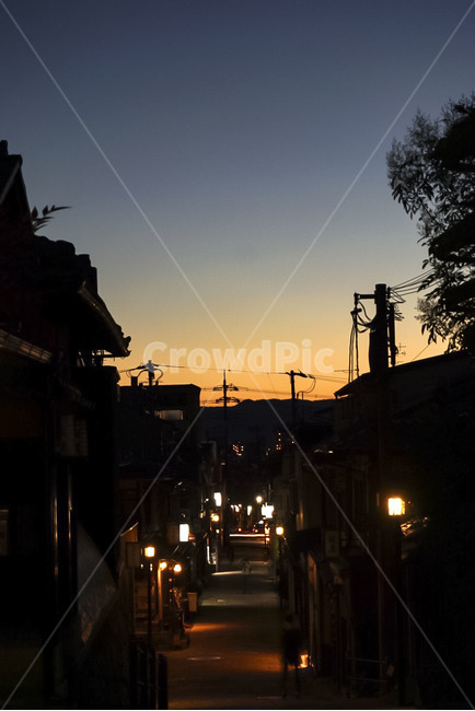 도시,마을,town,노을,석양,골목,골목길,골목길,alley