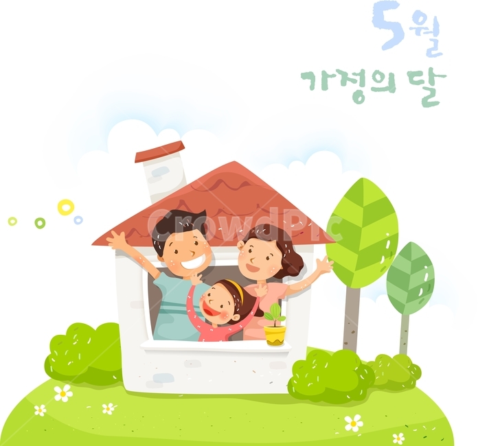 가족,가정의달,어린이,부모,어버이날,꽃,나비,배경,캐릭터,집,나무,캘리그래피,그래픽,일러스트레이션,graphic,illustration