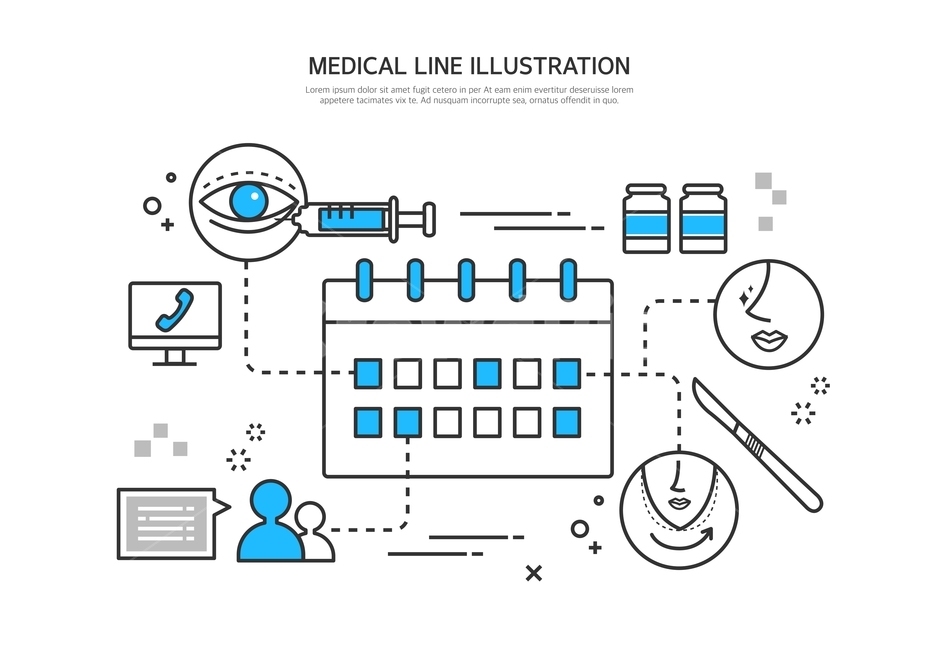 달력,주사위,눈,안과,라인일러스트,병원,의료,의학,병원,medical,hospital,clinic,그래픽,일러스트레이션,graphic,illustration