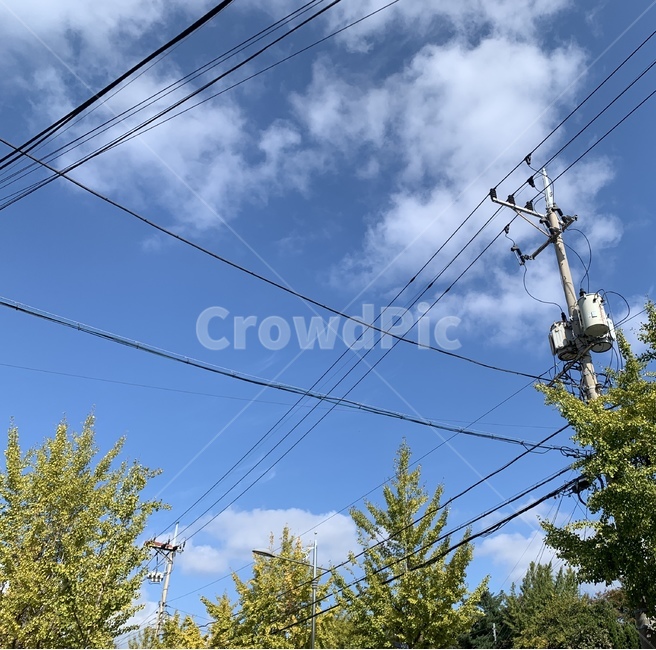 하늘,자연,풍경,구름,날씨,바람,맑음,흐림,sky,nature,view,cloud,weather,wind,landscape,outdoors,옥외,푸른하늘,utilitypole,전신주,cable,케이블,powerlines,전력선,송전탑,electrictransmissiontower