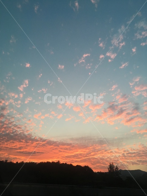 하늘,sky,구름,노을,색감