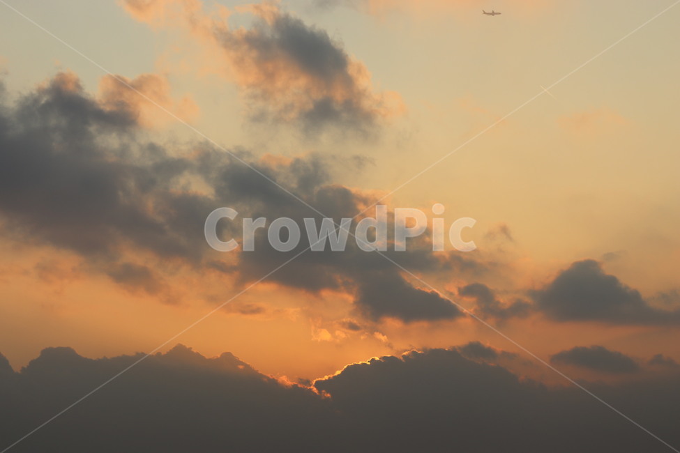 구름,노을,희미한,빛샘,비행기,자연,풍경,nature,landscape,outdoors,옥외,weather,날씨