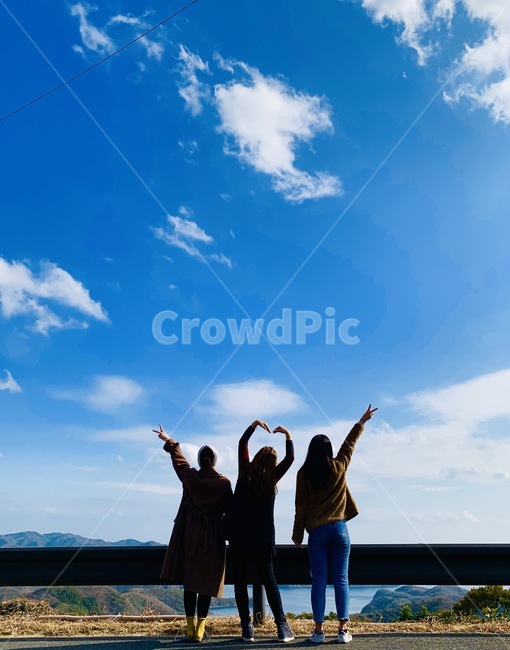 여행,일본,대마도,모녀,풍경