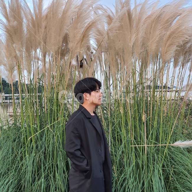 셀카,갈대밭,사람,plant,human,식물,인간