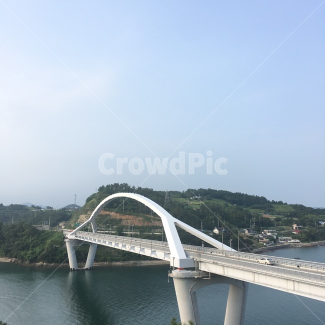 백야도,여수,다리,풍경,배경
