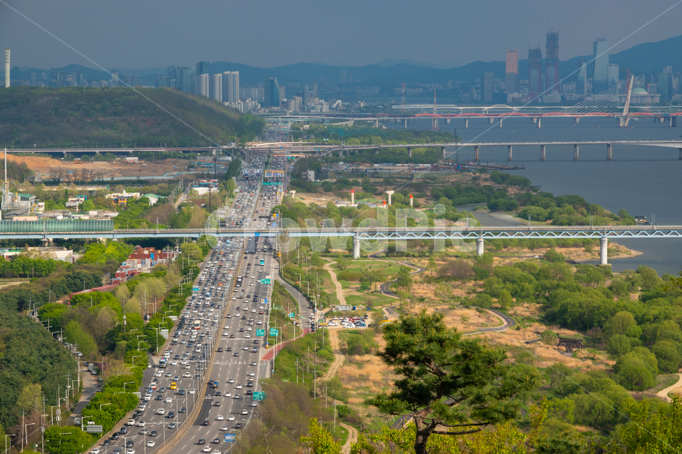 강병북로,한강,행주산,자유로,여의도,도시,풍경,city,landscape,한국도시풍경,한국도시경관,korea cityscape,outdoors,옥외,nature,자연,scenery,경치,road,도로,intersection,교차로