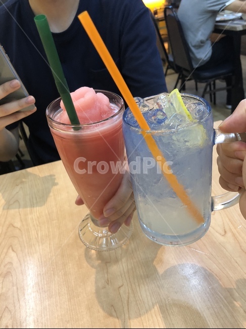 태국,땡모반,수박주스,레모네이드,과일주스